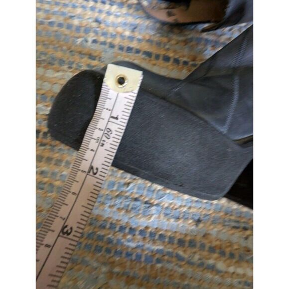 True Vintage 90s Y2K Platform Mules Slingback Mary Jane's Clogs Leather 7.5 - Picture 9 of 16